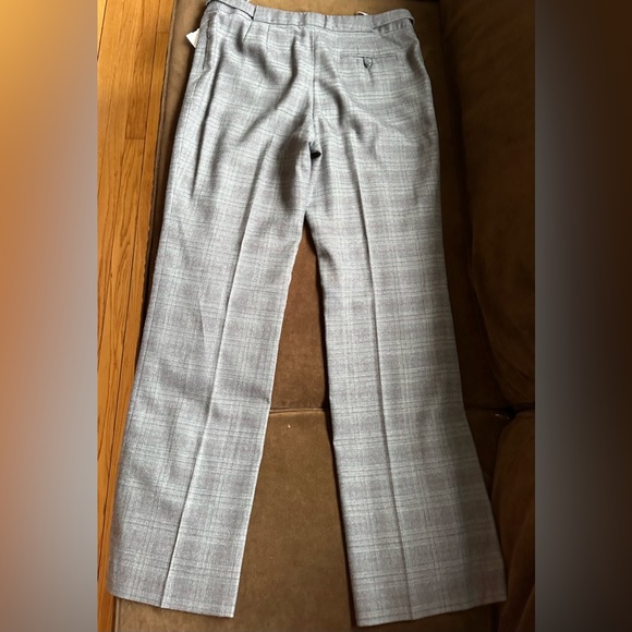 Alfani Gray & Purple Straight Leg Glen Plaid Dress Pants Slacks  SZ 8 Great Cond - Picture 2 of 10